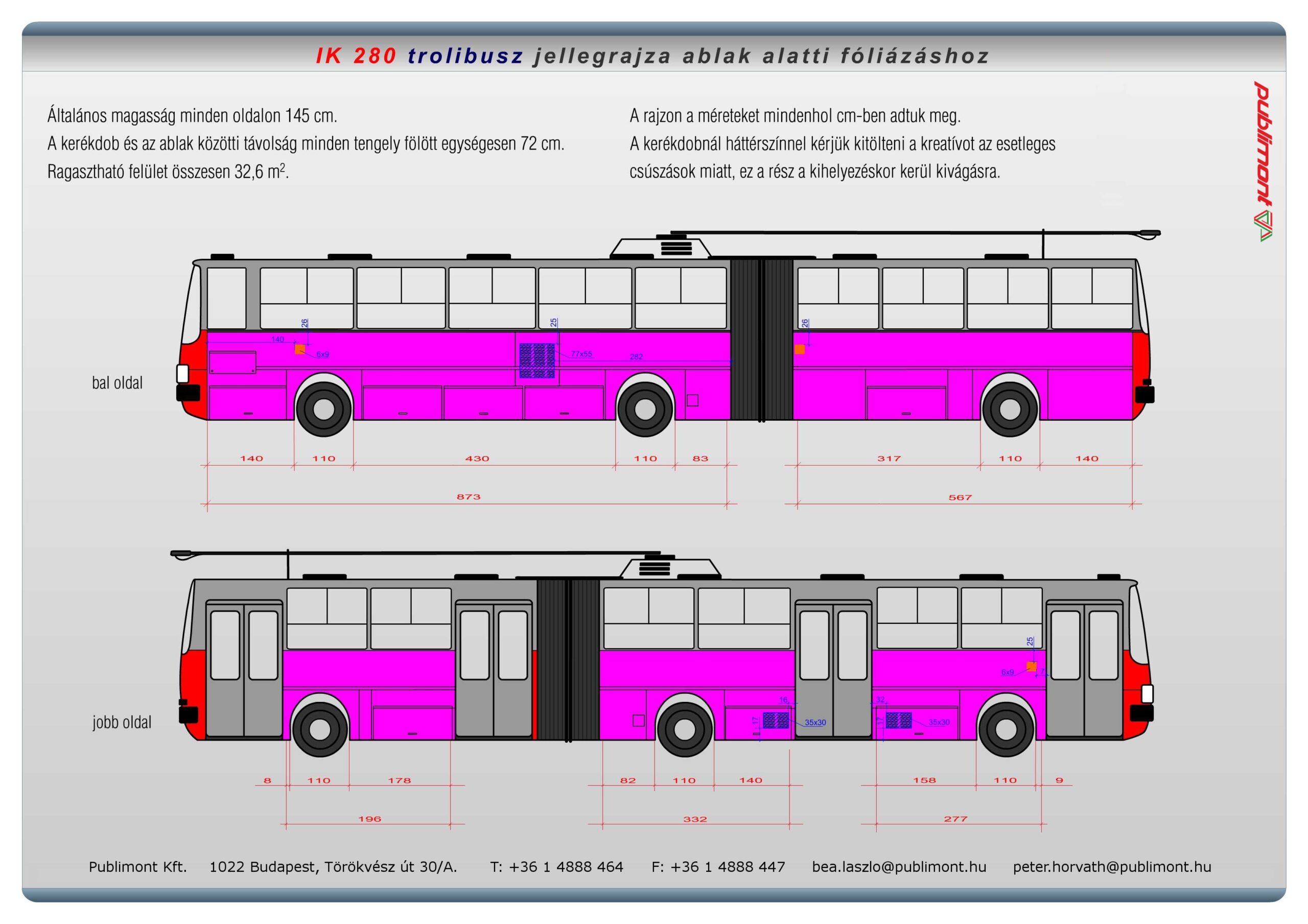 IK280 troli ablak alatti